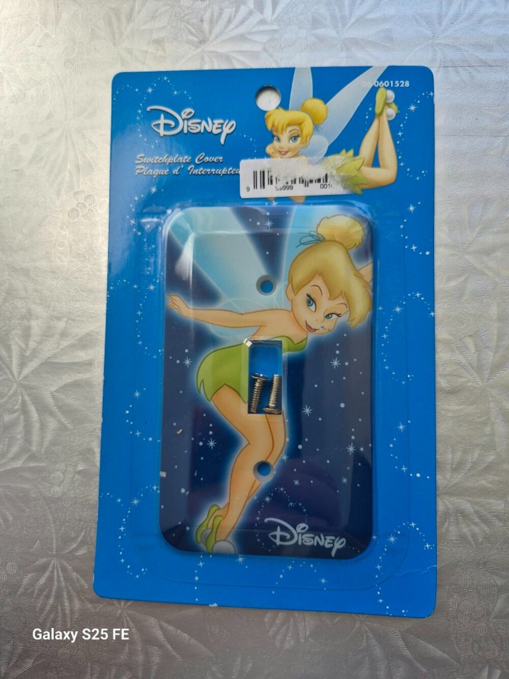 original Tinkerbell single switch plate cover Disney plaque room decor